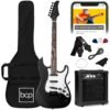 Best Choice Products 39in Full Size Beginner Electric Guitar Starter Kit w/Case, Strap, 10W Amp, Strings, Pick, Tremolo Bar - Jet Black
