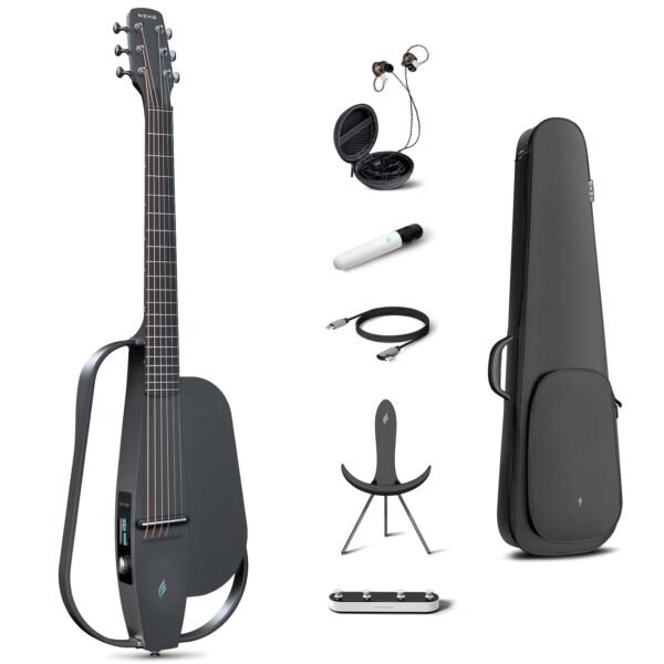 Enya NEXG 2 Acoustic-Electric Guitar Carbon Fiber Travel Smart Audio Guitar with 50W Wireless Speaker, Wireless Microphone, Hi-Fi Monitor Earphones, Footswitch, Charging Stand,... Enya NEXG 2 Acoustic-Electric Guitar Carbon Fiber Travel Smart Audio Guitar with 50W Wireless Speaker, Wireless Microphone, Hi-Fi Monitor Earphones, Footswitch, Charging Stand,...