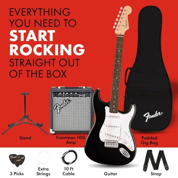 Fender Squier Debut Series Electric Guitar Kit Review Perfect for Beginners and Budding Rockstars Fender Squier Debut Series Electric Guitar Kit Review Perfect for Beginners and Budding Rockstars
