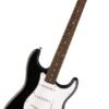 Fender Squier Debut Series Stratocaster Electric Guitar, Beginner Guitar, with 2-Year Warranty, Includes Free Lessons, Black with Matte Finish