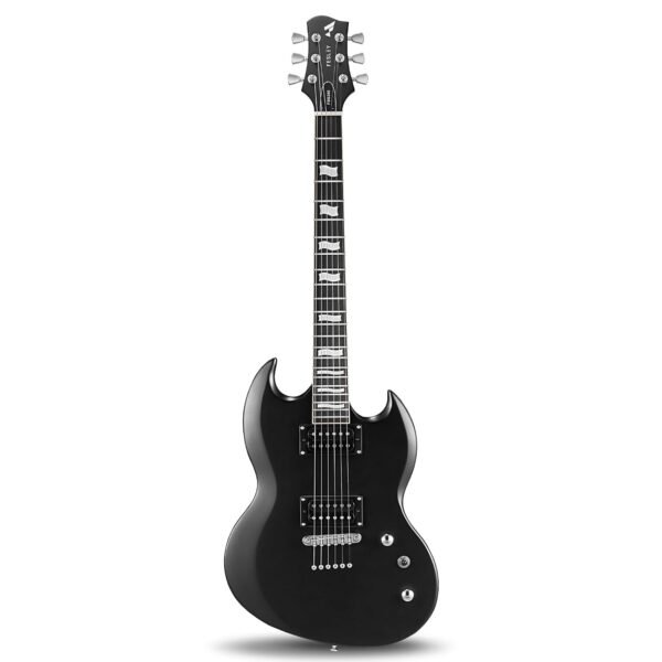 Fesley 39'' Electric Guitar: Full Size Solid Body Electric Guitars with Humbucker Pickups,Beginner Guitar for Adults with Mahogany Body,Bone Nut,Electric Guitar Kit with Gig... Fesley 39'' Electric Guitar: Full Size Solid Body Electric Guitars with Humbucker Pickups,Beginner Guitar for Adults with Mahogany Body,Bone Nut,Electric Guitar Kit with Gig...