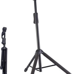 GUITTO Guitar Stand - Universal Portable Guitar Stand Adjustable Folding Hanging Guitar Floor Stands for Acoustic, Classical, Electric, Bass GGS-06