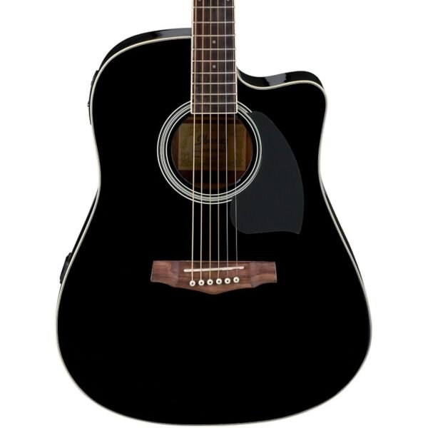 Ibanez PF15ECE PF Dreadnought Cutaway Acoustic-Electric Cutaway Guitar (Black)