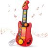 Kids Guitar 2 in 1 Musical Instruments for Kids Piano Toddler Toy Electric Guitars with Strap Music Toys for 3 4 5 Year Old Boys Girls Gifts (Red) Kids Guitar 2 in 1 Musical Instruments for Kids Piano Toddler Toy Electric Guitars with Strap Music Toys for 3 4 5 Year Old Boys Girls Gifts (Red)