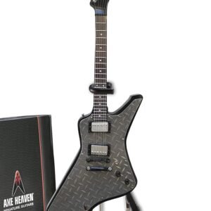Mini Guitar Metallica Collectible James Hetfield Diamond Plate Guitar Replica