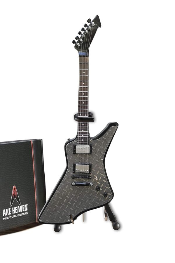 Mini Guitar Metallica Collectible James Hetfield Diamond Plate Guitar Replica