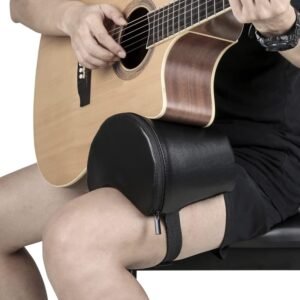 Multi-Functional Guitar Rest Cushion,Guitar Leg Support- Built-in Soft Sponge with Straps,Stand Playing Auxiliary Support Portable Guitar Cushion Musical Instruments Accessories