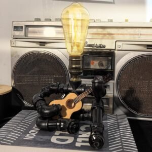 Music Guitar Table Lamp Cool Gifts for Music Lovers Guitar Gifts for Men Unique Guitar Player Gift Ideas Edison Bulb Light Microphone Players for Men (Wood) Music Guitar Table Lamp Cool Gifts for Music Lovers Guitar Gifts for Men Unique Guitar Player Gift Ideas Edison Bulb Light Microphone Players for Men (Wood)