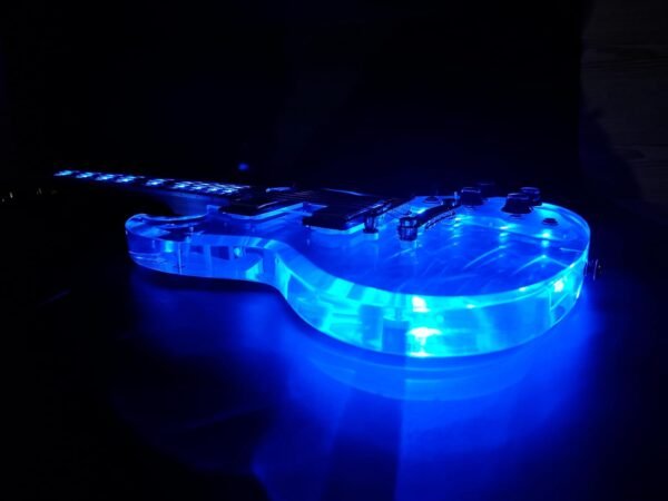 WUQIMUSC LED Light Electric Guitar Transparent Acrylic Body Review and Sound Quality Analysis
