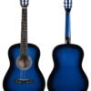 YMC 38 Inch Acoustic Guitar Beginner Kit Review Complete Starter Package Blue