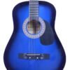 YMC 38 Inch Acoustic Guitar Beginner Kit Review Complete Starter Package Blue