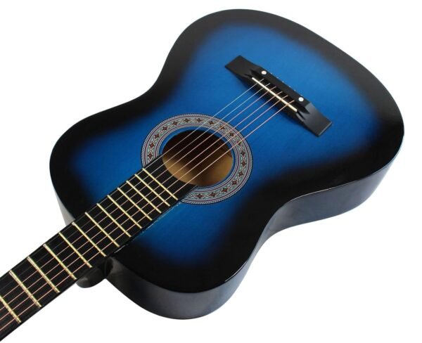 YMC 38 Inch Acoustic Guitar Beginner Kit Review Complete Starter Package Blue