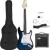 ZENY 39" Full Size Electric Guitar with Amp, Case and Accessories Pack Beginner Starter Package, Blue Ideal Christmas Thanksgiving Holiday Gift